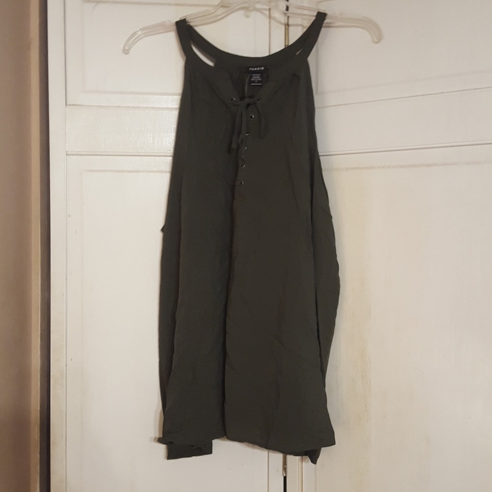 Lace Up Tank Top